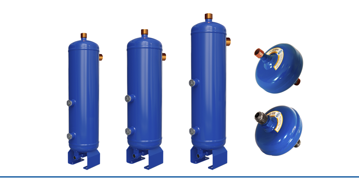 Helical oil separator with receiver