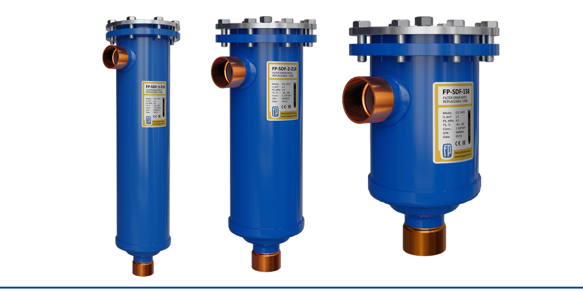 Filter-driers with replaceable core FP-SDF