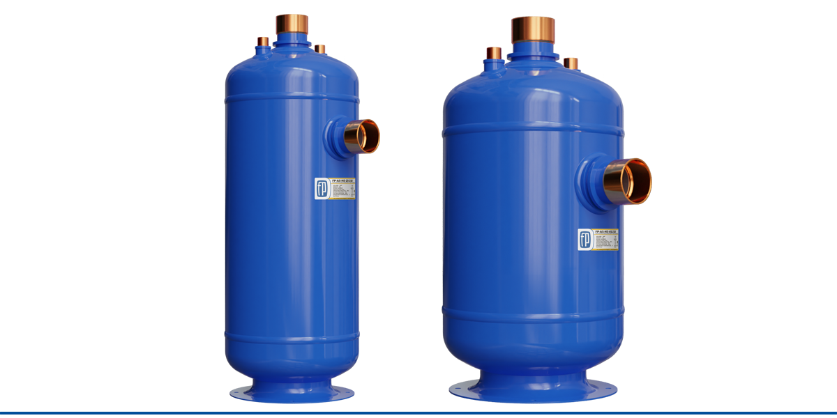 Suction accumulators with heat exchanger 25...45